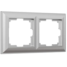 Изображение Рамка на 2 поста Fiore (серебряный) W0022206