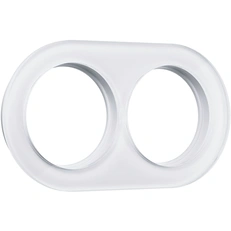 Изображение Рамка на 2 поста (Белый) W0025101