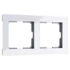 Изображение Рамка на 2 поста Acrylic (белый) W0022701